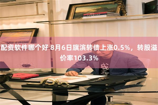 配资软件哪个好 8月6日旗滨转债上涨0.5%，转股溢价率103.3%